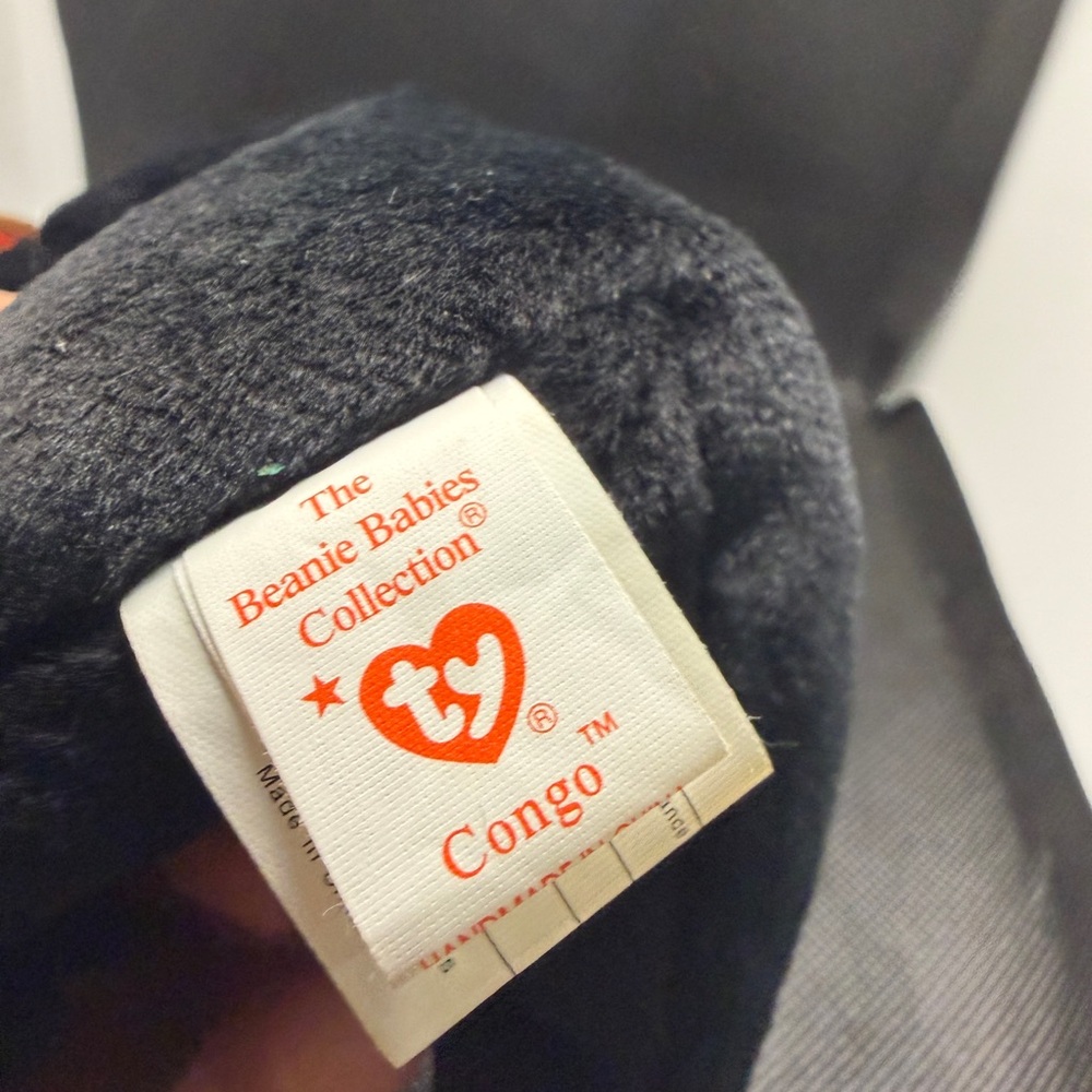Ty Beanie Baby Congo Monkey 1996 Plush Toy w Tag - Picture 3 of 8